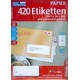 Easy Computing PAPIER: 420 Etiketten - 99.1 x 38.1 mm voor universeel gebruik